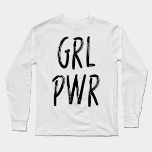 GRL PWR pocket Long Sleeve T-Shirt